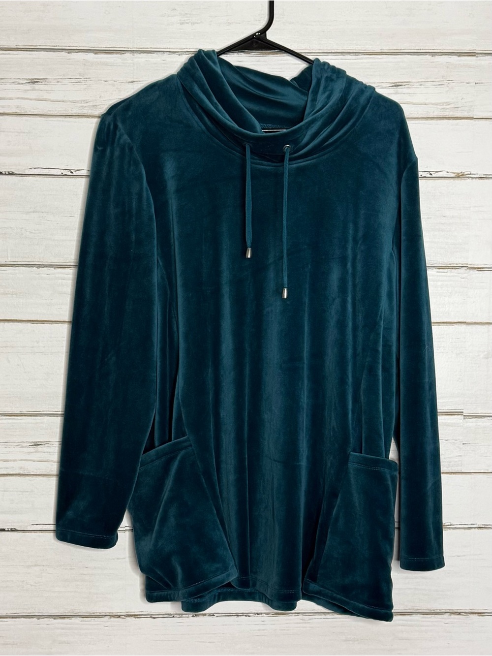 Susan Graver Weekend Teal Pullover